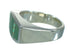 Southwest Silver Turquoise And Opal Ring Size 7 YX69950